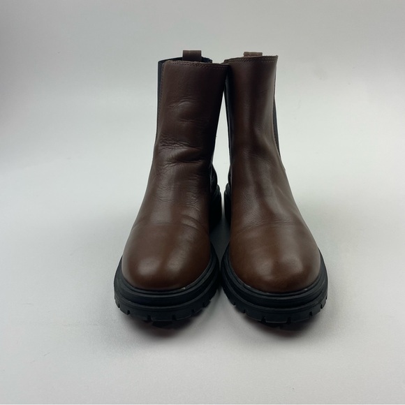 Madewell Women’s The Bradley Lugsole Ankle Chelsea Boots Brown Size 8.5 - Picture 2 of 10